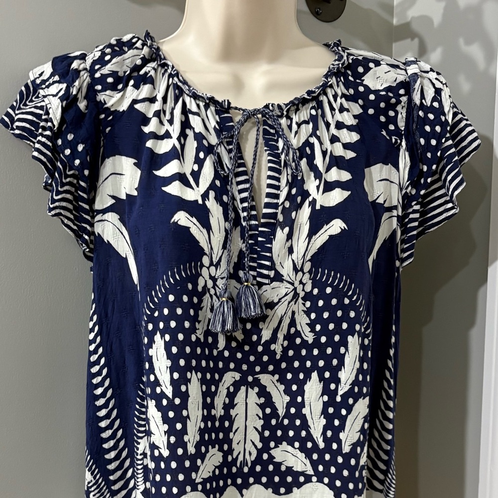 NWOT Rose + Olive Peasant Top